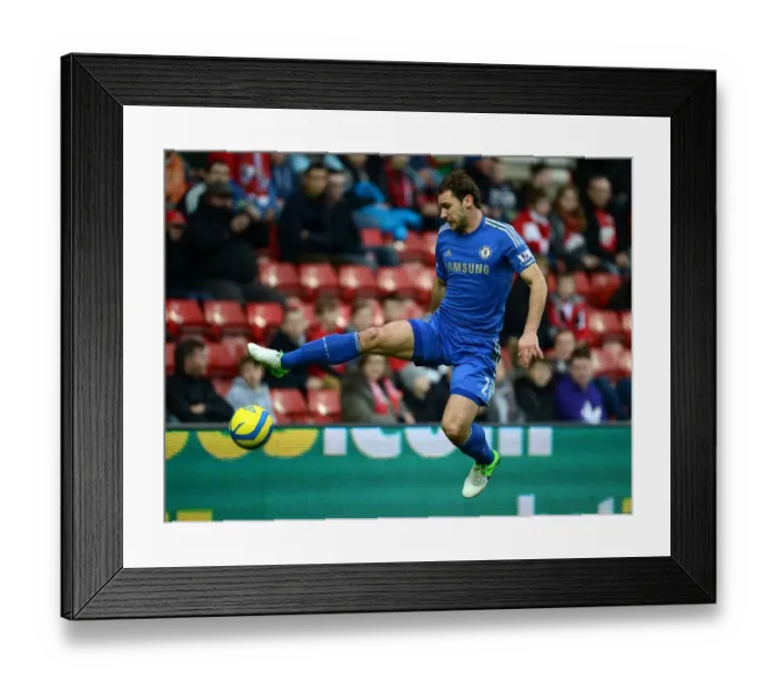 Framed Print : Soaring Ivanovic: Chelsea Defender's Mid-Air Mastery in FA Cup Battle against Southampton (January 5, 2013) Framed Print : Soaring Ivanovic: Chelsea Defender's Mid-Air Mastery in FA Cup Battle against Southampton (January 5, 2013)