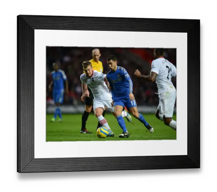 Framed Print : Battle for the Ball: Ward-Prowse vs. Hazard - Intense Rivalry in the FA Cup Clash (January 5, 2013) - Southampton vs. Chelsea Framed Print : Battle for the Ball: Ward-Prowse vs. Hazard - Intense Rivalry in the FA Cup Clash (January 5, 2013) - Southampton vs. Chelsea