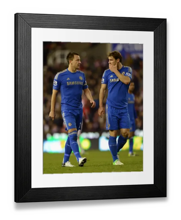 Framed Print : John Terry and Branislav Ivanovic in Action: Chelsea vs Stoke City (12th January 2013) Framed Print : John Terry and Branislav Ivanovic in Action: Chelsea vs Stoke City (12th January 2013)