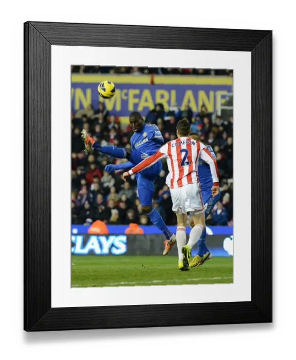 Framed Print : Demba Ba in Action: Chelsea vs. Stoke City, Premier League Showdown (January 12, 2013) Framed Print : Demba Ba in Action: Chelsea vs. Stoke City, Premier League Showdown (January 12, 2013)