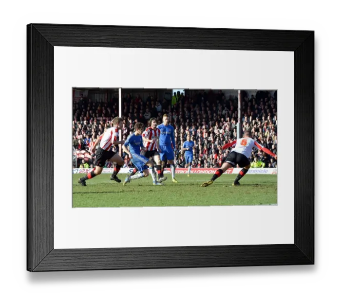 Framed Print : Soccer - FA Cup - Fourth Round - Brentford v Chelsea - Griffin Park
