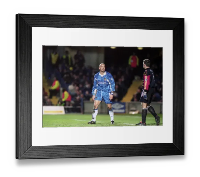 Framed Print : Gianluca Vialli Leads Chelsea at Stamford Bridge Against Crystal Palace, March 1998 Framed Print : Gianluca Vialli Leads Chelsea at Stamford Bridge Against Crystal Palace, March 1998