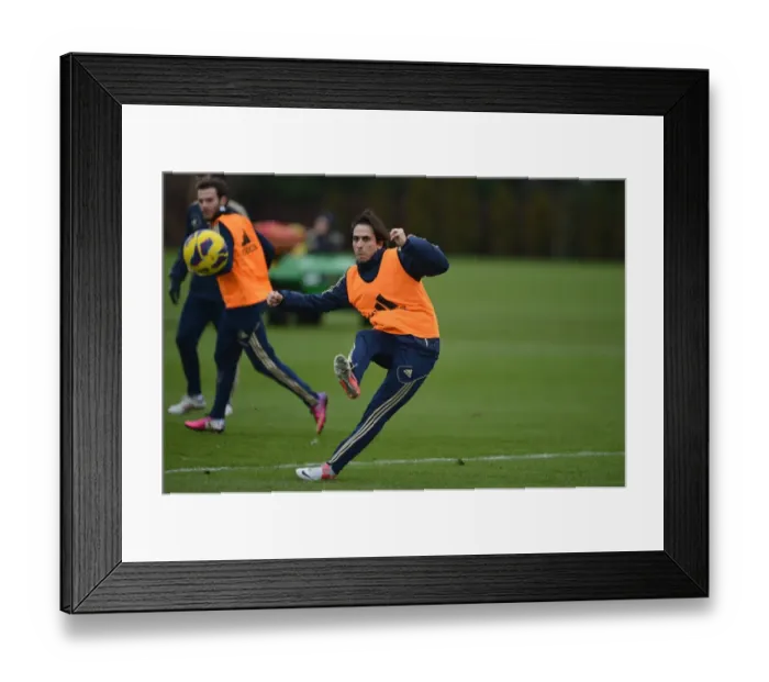 Framed Print : Soccer - Barclays Premier League - Chelsea Training Session - Cobham Training Ground Framed Print : Soccer - Barclays Premier League - Chelsea Training Session - Cobham Training Ground