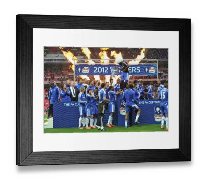 Framed Print : FA Cup Final Battle: Liverpool vs. Chelsea (2012) - A Showdown at Wembley, London