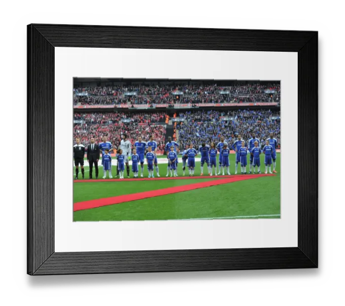 Framed Print : Chelsea Mascots at the 2012 FA Cup Final against Liverpool