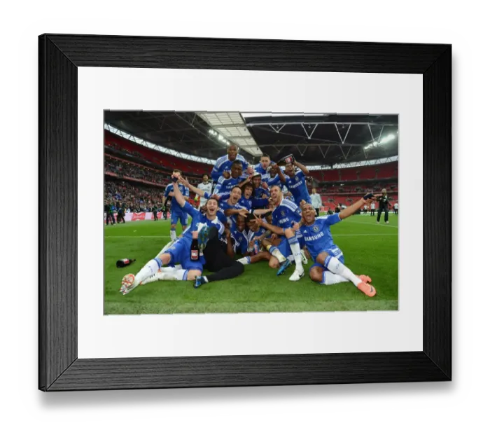 Framed Print : Chelsea FC Triumphs over Liverpool in FA Cup Final at Wembley Stadium (2012) Framed Print : Chelsea FC Triumphs over Liverpool in FA Cup Final at Wembley Stadium (2012)
