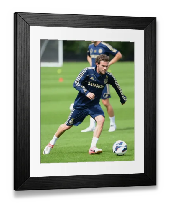 Framed Print : Soccer - Pre Season Training - Chelsea Training - Cobham Training Ground Framed Print : Soccer - Pre Season Training - Chelsea Training - Cobham Training Ground
