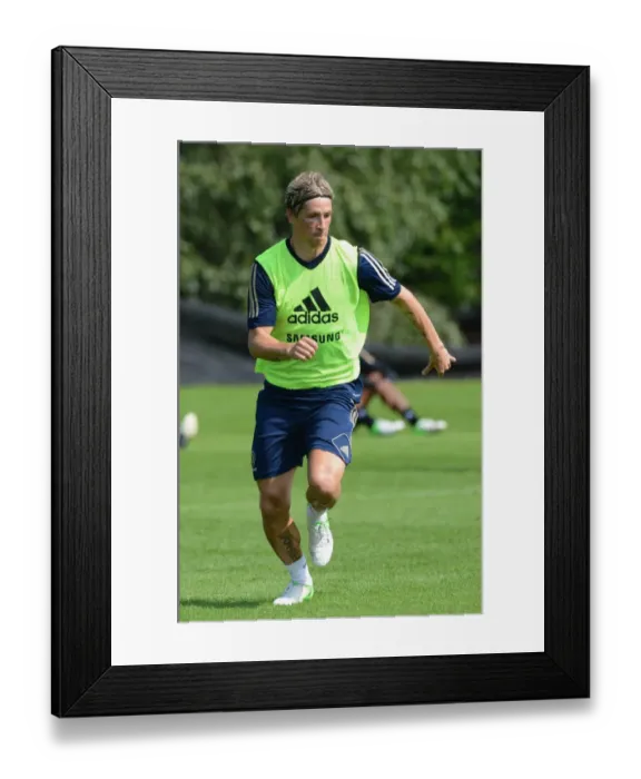 Framed Print : Fernando Torres in Action: Chelsea Star's Intense Training at Cobham Ground (August 2012) Framed Print : Fernando Torres in Action: Chelsea Star's Intense Training at Cobham Ground (August 2012)