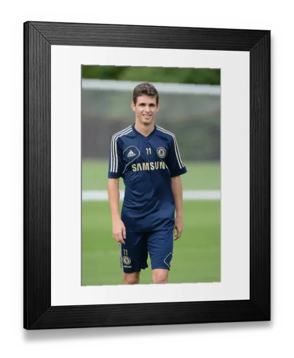 Framed Print : Soccer - Chelsea Training - Cobham Training Ground