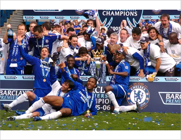 Chelsea Football Club: Double Victory - Back-to-Back Premier League Titles Celebration (2005-2006) vs Manchester United at Stamford Bridge