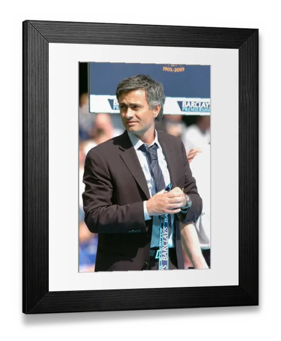Framed Print : Jose Mourinho's Euphoric Moment: Celebrating Premier League Glory with Chelsea vs. Manchester United, 2005-2006 (Throwing the Trophy into the Crowd) Framed Print : Jose Mourinho's Euphoric Moment: Celebrating Premier League Glory with Chelsea vs. Manchester United, 2005-2006 (Throwing the Trophy into the Crowd)