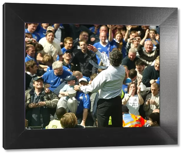 Jose Mourinho's Epic Medal Throw: Celebrating Chelsea's Premier League Victory with the Fans (2005-2006)
