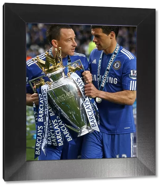 Chelsea Football Club: John Terry and Michael Ballack Celebrate Premier League Victory (2009-2010) - Premier League Champions