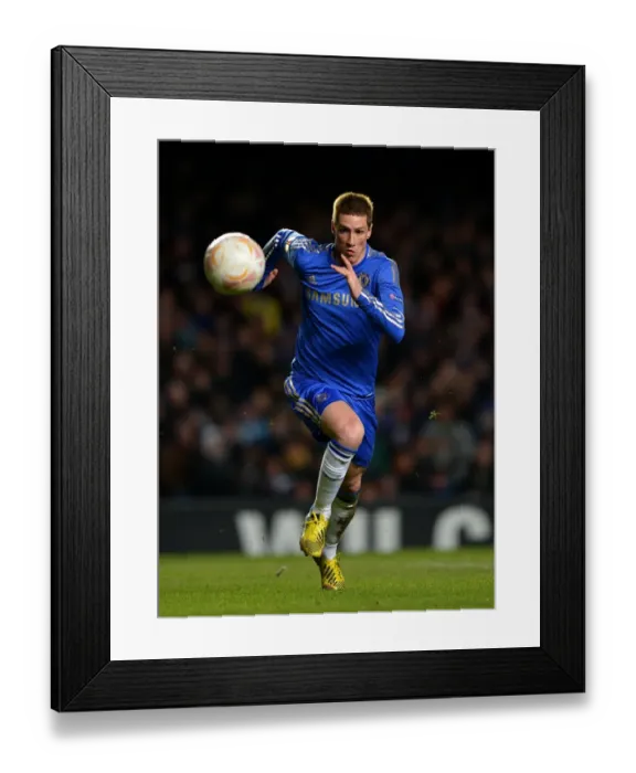 Framed Print : Fernando Torres in Action: Chelsea vs. Sparta Prague, UEFA Europa League Round of 16 - Second Leg at Stamford Bridge (22nd February 2013) Framed Print : Fernando Torres in Action: Chelsea vs. Sparta Prague, UEFA Europa League Round of 16 - Second Leg at Stamford Bridge (22nd February 2013)
