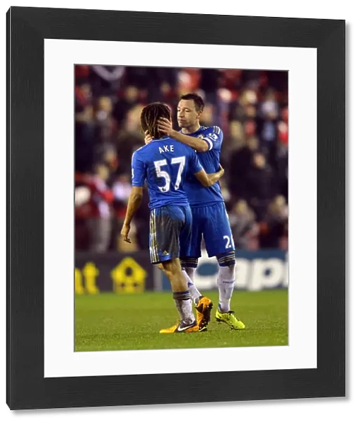 United in Victory: John Terry and Nathan Ake Celebrate Chelsea's FA Cup Fifth Round Triumph at Middlesbrough's Riverside Stadium (February 2013)