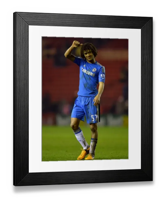 Framed Print : Chelsea's Nathan Ake Celebrates FA Cup Fifth Round Victory Over Middlesbrough Framed Print : Chelsea's Nathan Ake Celebrates FA Cup Fifth Round Victory Over Middlesbrough