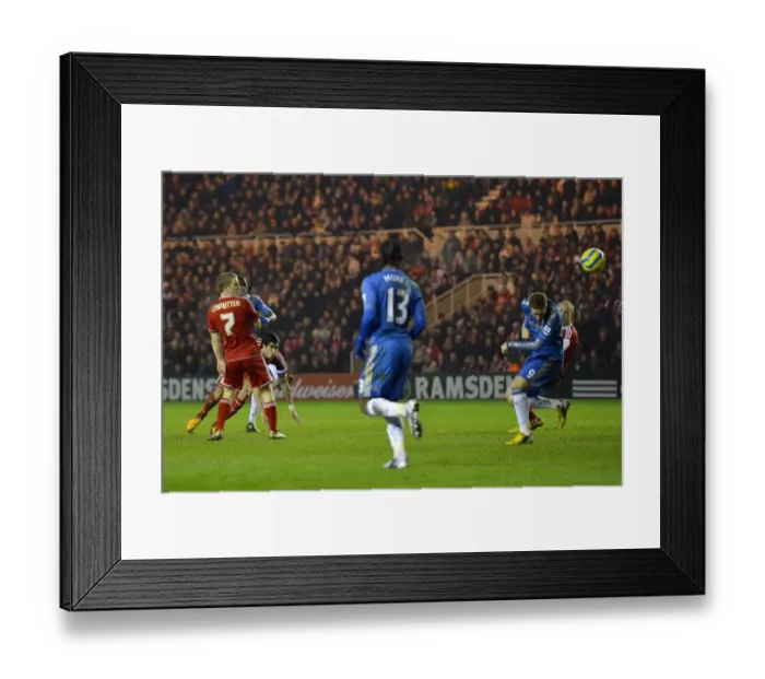 Framed Print : Nascimento Ramires Scores First FA Cup Goal for Chelsea against Middlesbrough at Riverside Stadium (27th February 2013) Framed Print : Nascimento Ramires Scores First FA Cup Goal for Chelsea against Middlesbrough at Riverside Stadium (27th February 2013)