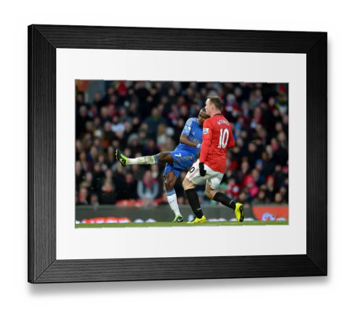Framed Print : Ramires Stuns Manchester United: His Brace at Old Trafford in the FA Cup Quarterfinal (March 10, 2013)