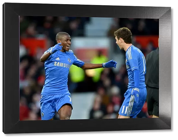 Chelsea's Ramires and Oscar: Unstoppable Duo Celebrates Second Goal in FA Cup Quarterfinal at Old Trafford (March 10, 2013)