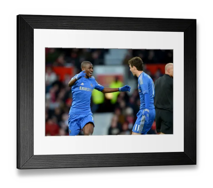 Framed Print : Chelsea's Ramires and Oscar: Unstoppable Duo Celebrates Second Goal in FA Cup Quarterfinal at Old Trafford (March 10, 2013) Framed Print : Chelsea's Ramires and Oscar: Unstoppable Duo Celebrates Second Goal in FA Cup Quarterfinal at Old Trafford (March 10, 2013)