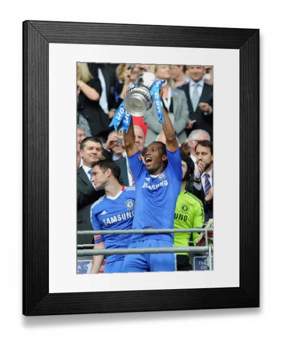 Framed Print : Didier Drogba's FA Cup Triumph: Chelsea's Victory Celebration (2010) - vs. Portsmouth Framed Print : Didier Drogba's FA Cup Triumph: Chelsea's Victory Celebration (2010) - vs. Portsmouth