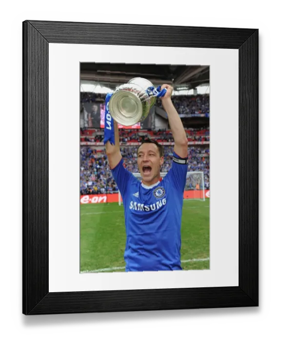 Framed Print : John Terry's FA Cup Victory: Chelsea's Triumph at Wembley Stadium (2010) Framed Print : John Terry's FA Cup Victory: Chelsea's Triumph at Wembley Stadium (2010)