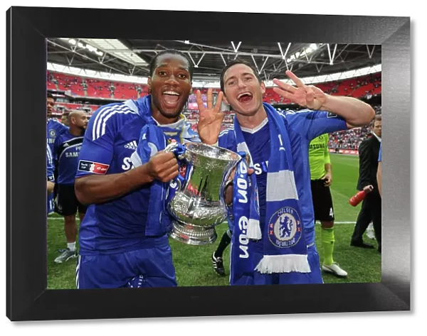 Chelsea FC: Frank Lampard and Didier Drogba Celebrate FA Cup Victory (2010)
