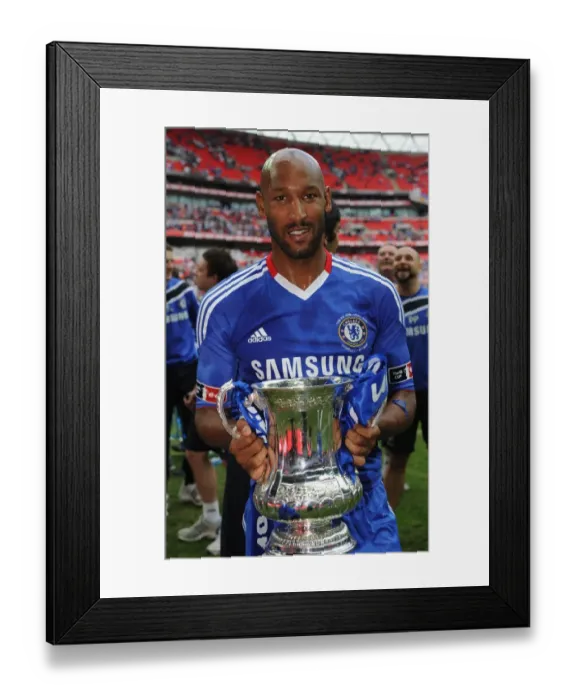 Framed Print : Chelsea FC Wins FA Cup: Nicolas Anelka's Victory Over Portsmouth (May 2010)