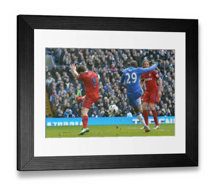 Framed Print : Demba Ba Scores the Opener: Chelsea vs. West Bromwich Albion, Barclays Premier League (Stamford Bridge, 2nd March 2013) Framed Print : Demba Ba Scores the Opener: Chelsea vs. West Bromwich Albion, Barclays Premier League (Stamford Bridge, 2nd March 2013)