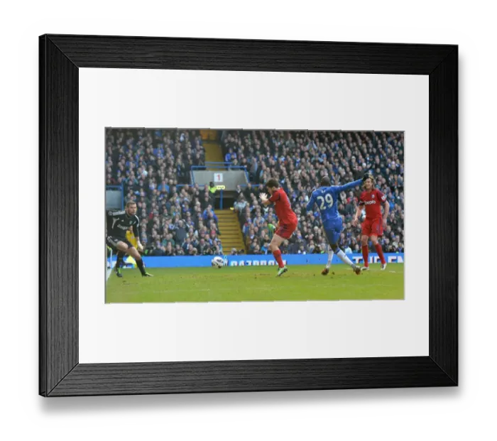 Framed Print : Demba Ba Scores First Goal: Chelsea's Victory Over West Bromwich Albion (2nd March 2013) Framed Print : Demba Ba Scores First Goal: Chelsea's Victory Over West Bromwich Albion (2nd March 2013)