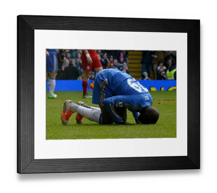 Framed Print : Demba Ba's Thrilling Game-Winning Goal: Chelsea vs. West Bromwich Albion (March 2, 2013)