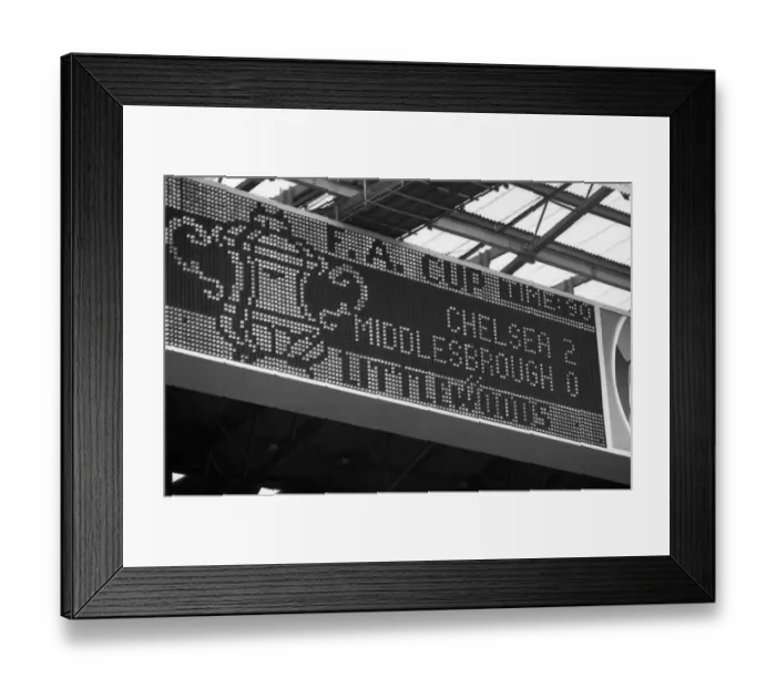 Framed Print : Chelsea FC Wins the FA Cup at Wembley: Triumph over Middlesbrough in the 1997 Final Framed Print : Chelsea FC Wins the FA Cup at Wembley: Triumph over Middlesbrough in the 1997 Final