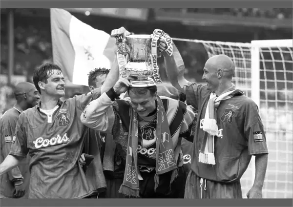 Chelsea FC's Triumph: Clarke, Grodas, and Leboeuf Celebrate FA Cup Victory (1990's)