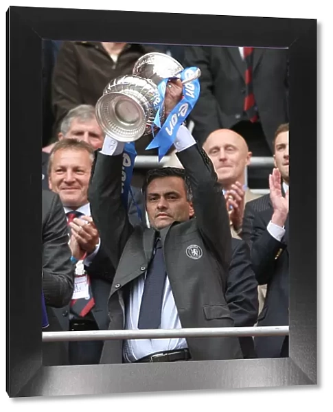 Jose Mourinho Lifts FA Cup: Chelsea's Triumph over Manchester United at Wembley (FA Cup Final 2007)