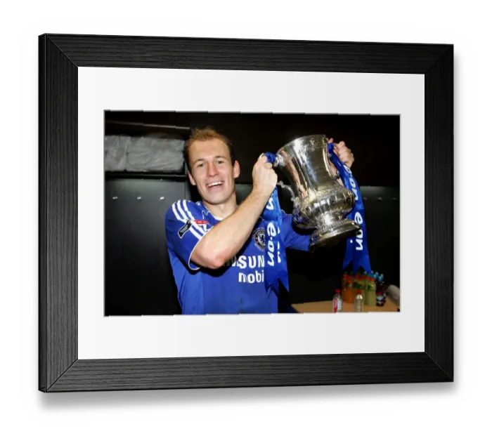 Framed Print : Arjen Robben's FA Cup Triumph: Chelsea's Victory over Manchester United at Wembley Stadium (May 2007) Framed Print : Arjen Robben's FA Cup Triumph: Chelsea's Victory over Manchester United at Wembley Stadium (May 2007)