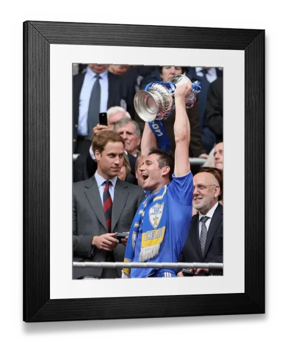 Framed Print : Frank Lampard's FA Cup Triumph: Chelsea's Victory over Manchester United at Wembley (2007) Framed Print : Frank Lampard's FA Cup Triumph: Chelsea's Victory over Manchester United at Wembley (2007)