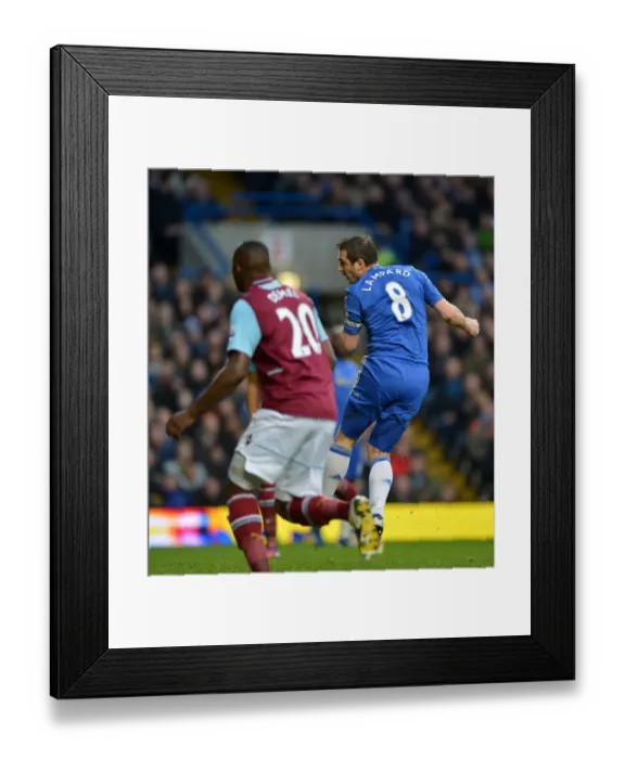 Framed Print : Frank Lampard Scores First Goal: Chelsea vs. West Ham United, Premier League, Stamford Bridge Framed Print : Frank Lampard Scores First Goal: Chelsea vs. West Ham United, Premier League, Stamford Bridge