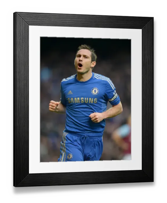 Framed Print : Frank Lampard's Euphoric Goal Celebration: Chelsea vs. West Ham United (Premier League Debut) Framed Print : Frank Lampard's Euphoric Goal Celebration: Chelsea vs. West Ham United (Premier League Debut)