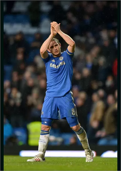 Frank Lampard Embraces Adoring Fans: Chelsea's Victory Celebration at Stamford Bridge
