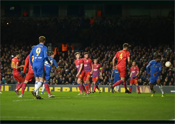 John Terry Scores Chelsea's Second Goal in Europa League against Steaua Bucharest (14th March 2013)
