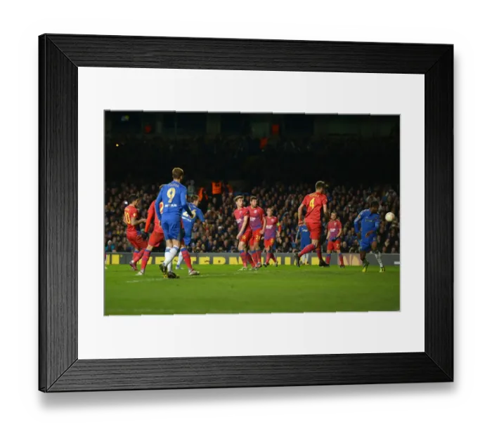 Framed Print : John Terry Scores Chelsea's Second Goal in Europa League against Steaua Bucharest (14th March 2013) Framed Print : John Terry Scores Chelsea's Second Goal in Europa League against Steaua Bucharest (14th March 2013)