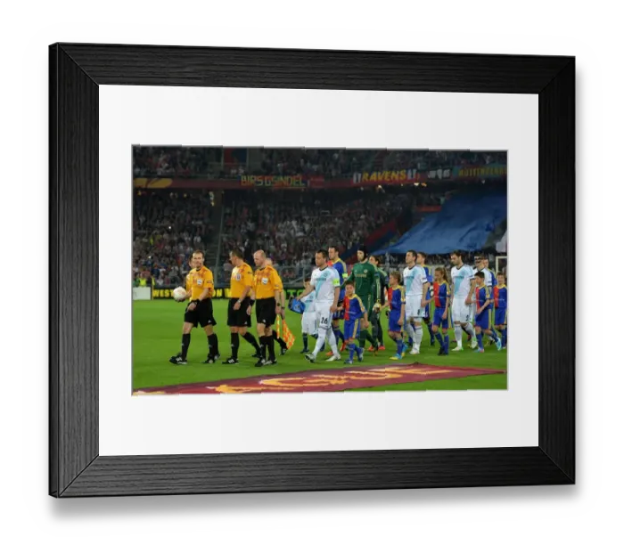 Framed Print : Chelsea's Grand Entrance: United in Blue at Basel's St. Jakob-Park for UEFA Europa League Semi-Final (April 25, 2013) Framed Print : Chelsea's Grand Entrance: United in Blue at Basel's St. Jakob-Park for UEFA Europa League Semi-Final (April 25, 2013)