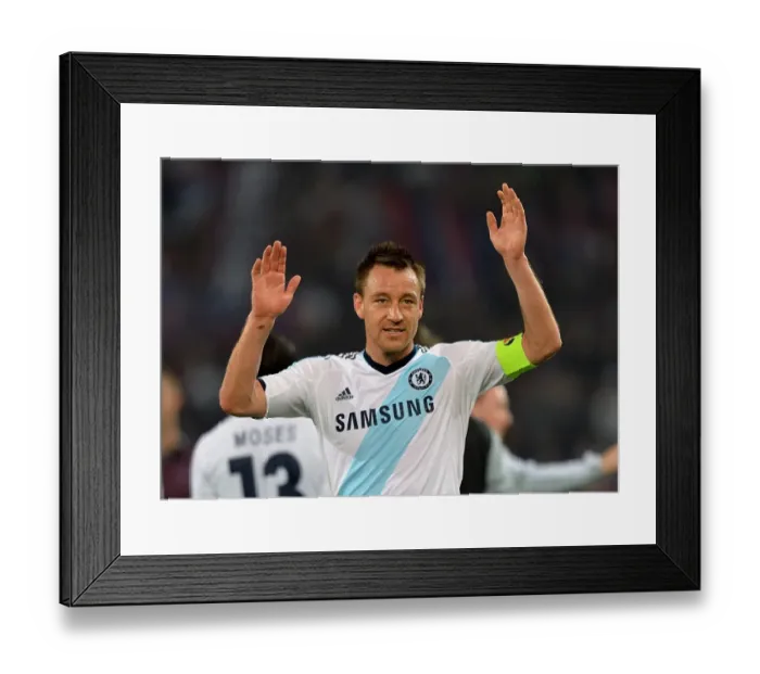 Framed Print : John Terry in Thought: Chelsea's Captain Ponders After the Semi-Final Leg of the UEFA Europa League against FC Basel (April 25, 2013) Framed Print : John Terry in Thought: Chelsea's Captain Ponders After the Semi-Final Leg of the UEFA Europa League against FC Basel (April 25, 2013)