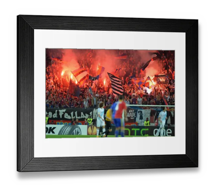 Framed Print : FC Basel vs. Chelsea: Europa League Semi-Final - Passionate Fans Showdown at St. Jakob-Park (April 25, 2013) Framed Print : FC Basel vs. Chelsea: Europa League Semi-Final - Passionate Fans Showdown at St. Jakob-Park (April 25, 2013)