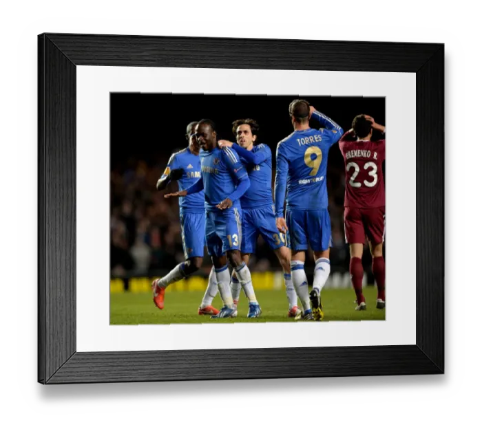 Framed Print : Victor Moses Triumph: Chelsea's Second Goal in Europa League Quarterfinal vs Rubin Kazan (April 4, 2013) Framed Print : Victor Moses Triumph: Chelsea's Second Goal in Europa League Quarterfinal vs Rubin Kazan (April 4, 2013)