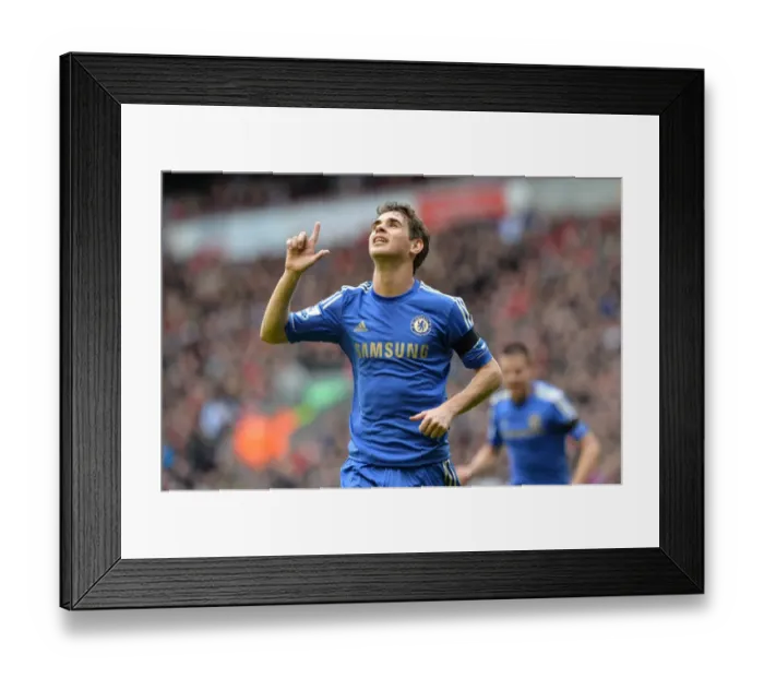 Framed Print : Oscar's Header: Chelsea Kicks Off Scoring Against Liverpool (April 21, 2013)