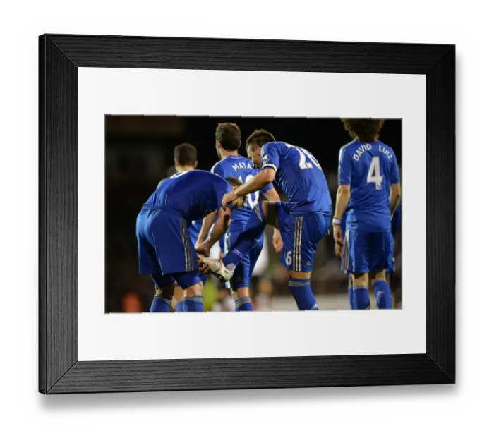 Framed Print : John Terry and Frank Lampard: Celebrating Chelsea's Second Goal Against Fulham (April 17, 2013)