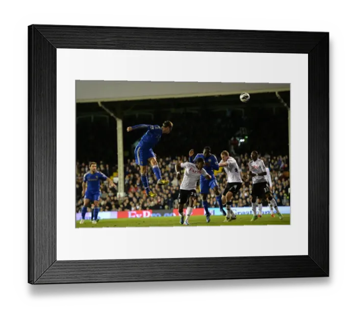 Framed Print : Fernando Torres Assist: John Terry Scores Chelsea's Third at Craven Cottage (Fulham vs Chelsea, April 17, 2013)