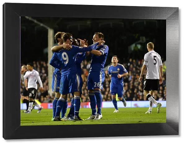 John Terry and Fernando Torres: Celebrating Chelsea's Third Goal Against Fulham (April 17, 2013)