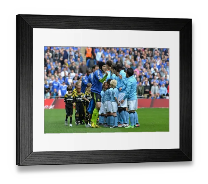 Framed Print : Chelsea vs. Manchester City - FA Cup Semi-Final at Wembley Stadium: United Players Before Kick-Off (April 14, 2013) Framed Print : Chelsea vs. Manchester City - FA Cup Semi-Final at Wembley Stadium: United Players Before Kick-Off (April 14, 2013)